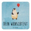 Mr. & Mrs. Panda Personalisierter Bierdeckel Pinguin Luftballon 50er Set