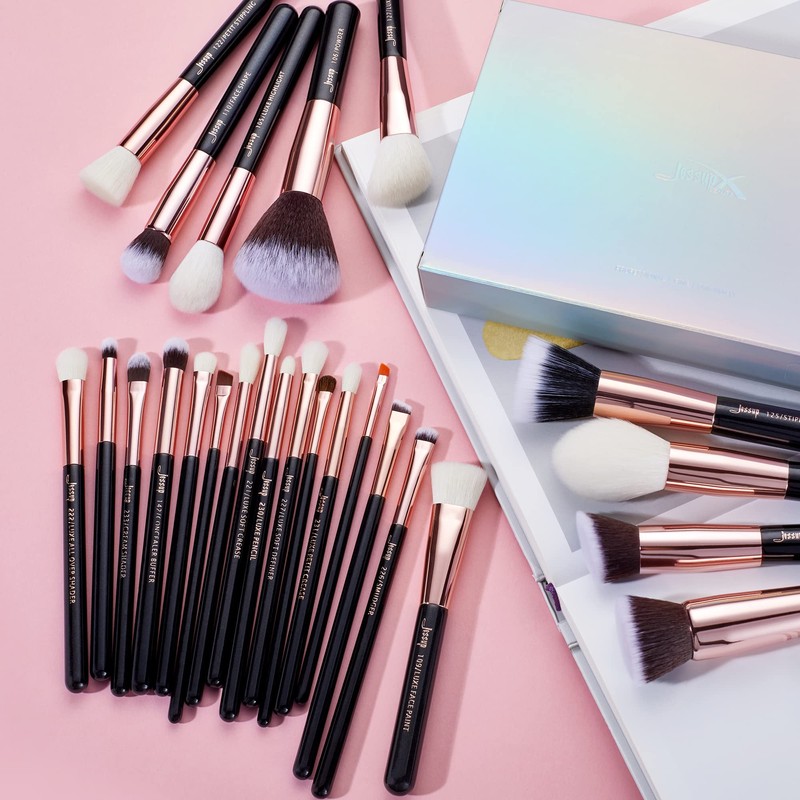Jessup Makeup Brush Set, 25-Piece Cosmetic Makeup Brush Set For