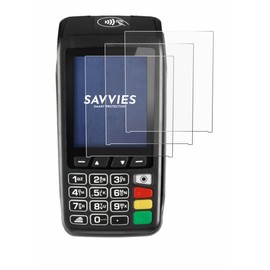Savvies Screen Protectors for Ingenico Move/3500 Ultra Transparent Pack of 18