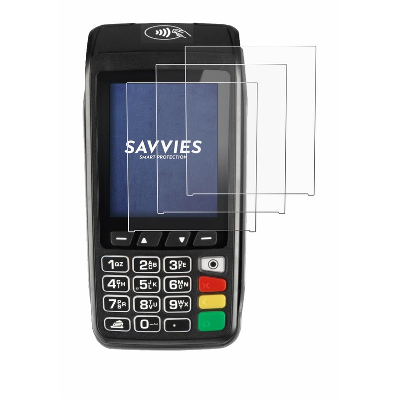 Savvies Screen Protectors for Ingenico Move/3500 Ultra Transparent Pack of
