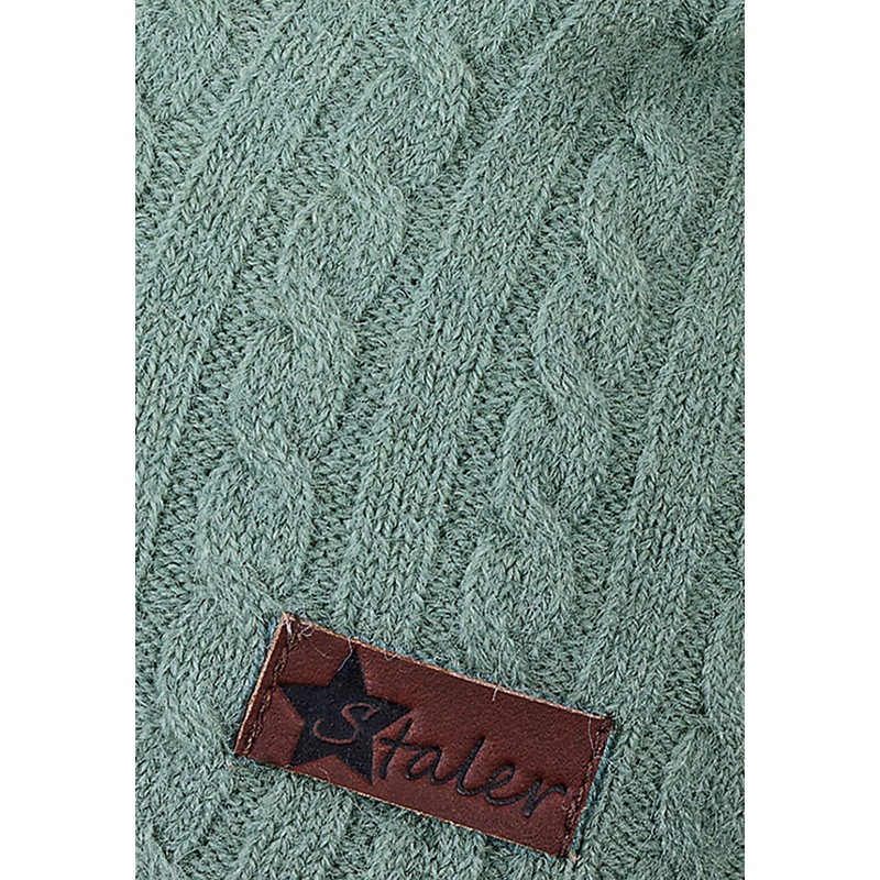 Sterntaler Baby Girls Cable Knit Beanie Hat, Green