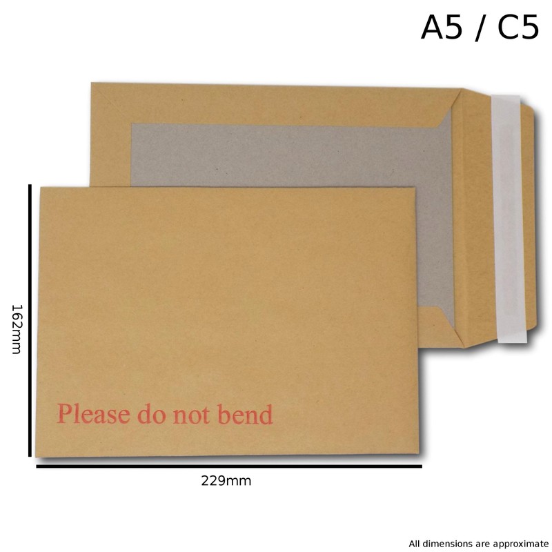 EPOSGEAR® 10 C5/A5 229mm x 162mm Brown/Manilla Strong Hard Card