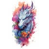 2 x Temporary Dragon Tattoo Fake Tattoo Arm Tattoo Dragon