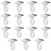 Gansita 15 Pair Drop Ceiling Hooks for Hanging, White Heavy