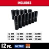 CRAFTSMAN Impact Socket Set, Metric, 1/2-Inch Drive, Deep Impact Sockets,