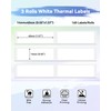 Phomemo White Labels for D30/Q30/Q31/Q30S Mini Label Printers, Compatible with