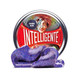 Intelligente Knete - The Original! Cosmic Blue with Glitter Effect - Children's Clay and Therapy Putty in One - Better than Any Stress Ball! For Children and Adults (Standard Tub, 80g)