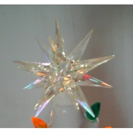 Moravian  2.5"  Star Ceramic Christmas Tree Beautiful Aurora  Star