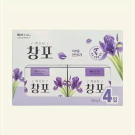 Creo 창포 비누 4개입 세안 깨끗한 소프 손 100g 목욕탕 때 청결 크리오 03WB8C79F4 Camphor Soap 4 Pieces Cleansing Hands Soap 100g Bath Clean Criyo