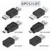 chenyang - Paquete de 6 adaptadores USB 2.0, USB 2.0