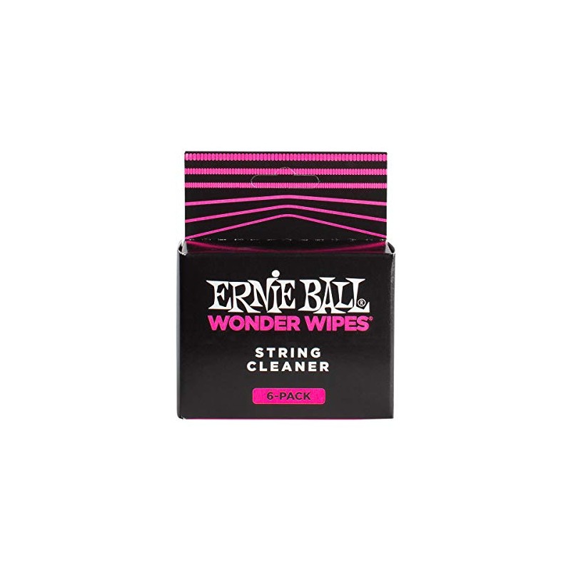 Ernie Ball Wonder Wipes String Cleaner, 6-pack (P04277)