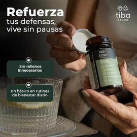 Suplemento Para Sistema Inmune SCUDO TIBA SALUD | 30 Capsulas, Jengibre Con Oregano Ajo Y Vitaminas A,C, D3, Y Zinc, Multivitaminico, Formula Inmune D