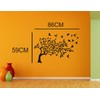 Birds with Tree Wall Decal and Decorative Sticker Size(59 86)