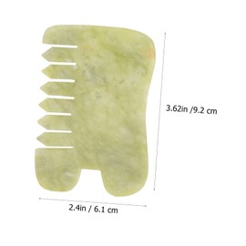 Outanaya Natural Jade Gua Sha Board Facial Massager Tool for Massage Skin Care Scraping Tool for Relief and Beauty Practical Jade Scraping Plate