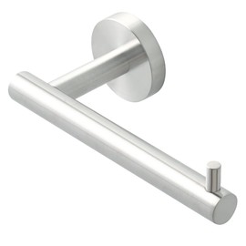 SAYAYO Toilet Roll Holder Stainless Steel Brushed Stainless Steel Toilet Roll Holder Wall Mounted for Kitchen and Bathroom