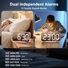 ALANAS Pink Mirror Digital Alarm Clock for Girls & Teens,