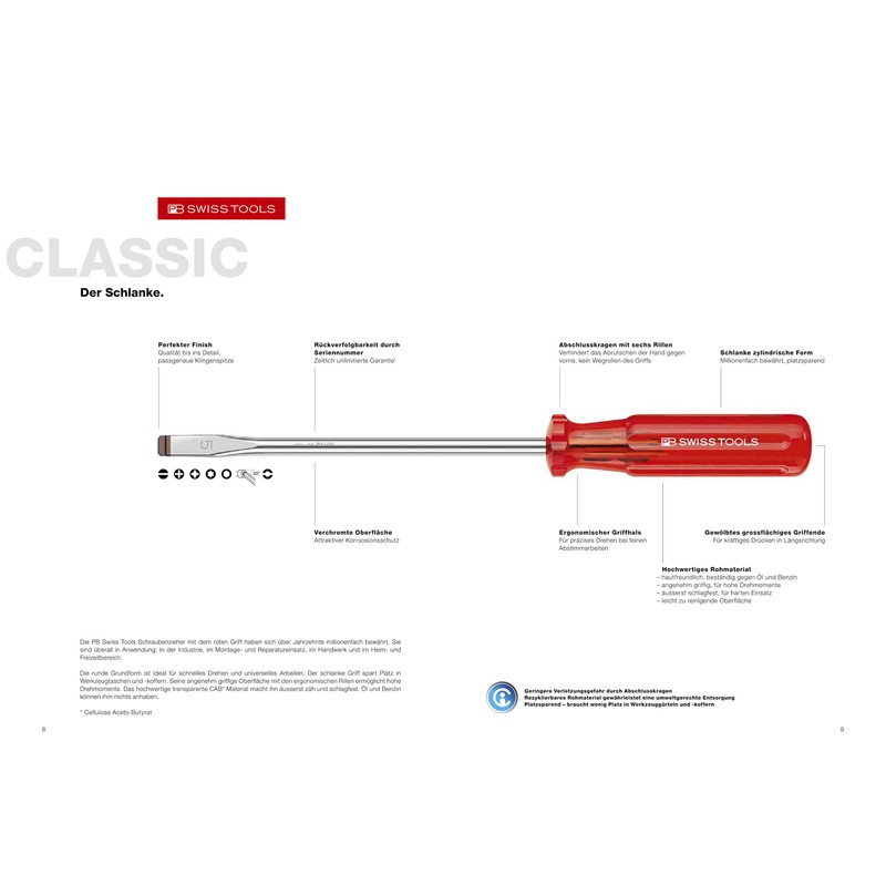 PB (pi-bi-) Driver Set with Holder, 6 Pair, with 244