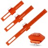 GAINNEER Woodworking Ruler Set 3PCS(6/8/12-Inch) - Precision Aluminum Pocket Rulers
