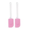 uxcell 2pcs Flexible Silicone Spatula Heat Resistant Non-scratch Kitchen Turner