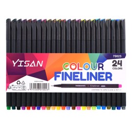 YISAN Journal Pens,Fineliner Set,Bullet Journaling,Coloured Markers Fine Tip for Drawing,Note Taking,Colouring, Art School Supplies,No Bleed,70023