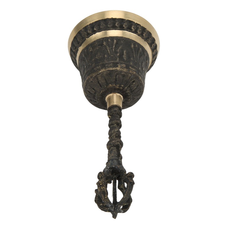 Rattle Retro Relief Hand Cranked Old Buddhist Meditation Bells Rattles