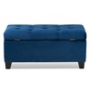 Baxton Studio Ottomans, Navy Blue/Black