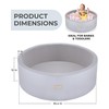 Soft Ball Pit for Toddlers and Babies 35.5 in -