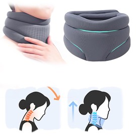 Cervicorrect Neck Brace, Neck Brace Cervical Collar Support Neck, Anti Snoring Neck Brace, Neck Brace for Neck Support for Women Men(Grey)