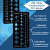 2 Pieces Drill Bit Size Gauge Drill Bit Guide Stainless