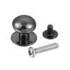 sourcing map 12mm Head Dia. Round Knobs Pull Handle, 24pcs