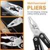 Multitool, 14-in-1 Adjustable Wrench with Screwdrivers, Knife, Saw, Pliers, Ferro
