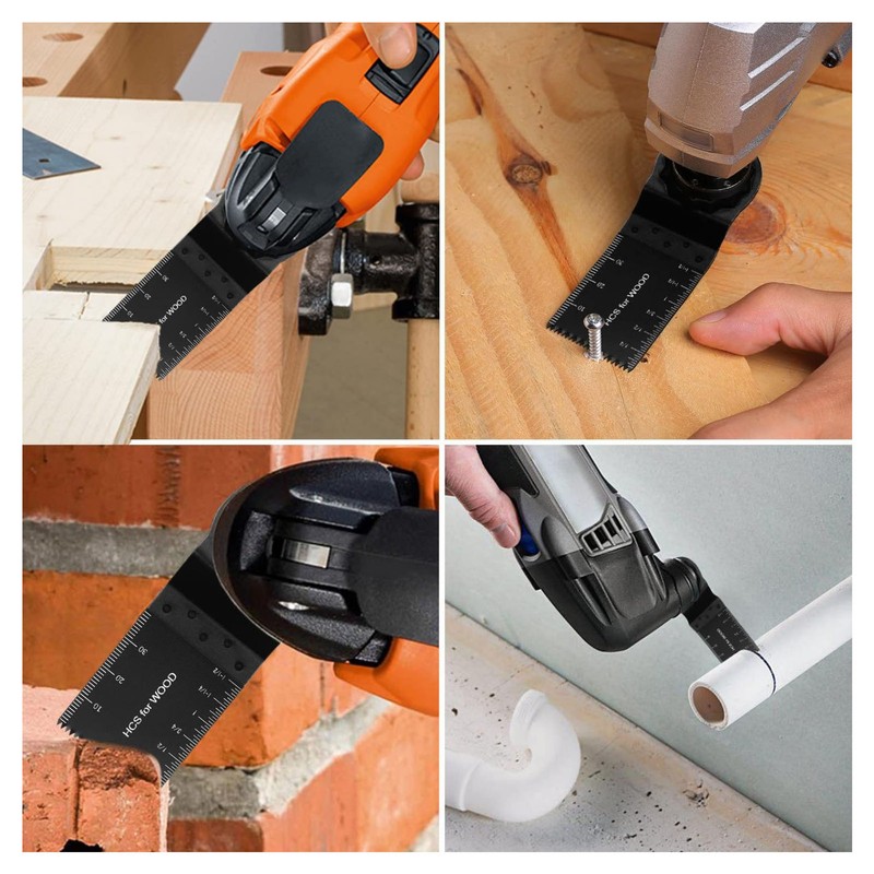 20PCS Oscillating Tool Blades 1‑3/8 Inch 34mm Multifunctional Straight Blade