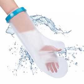 Kesntto Waterproof Hand Cast Cover, Bath Shower Arm Cast Cover, PVC Waterproof Full Protective Cover, Adult Arm Cast Cover for Shower