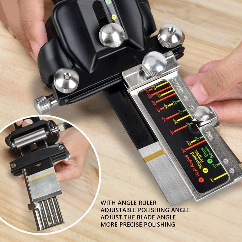 Honing Guide Tool, Adjustable Angle Honing Guide System with Scale