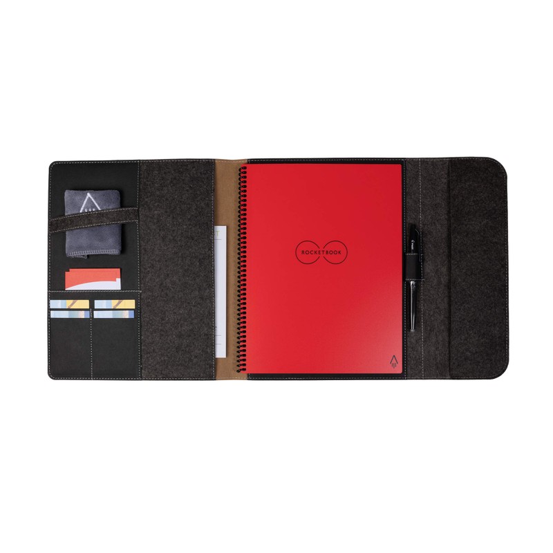 Rocketbook Smart Notebook Folio Cover - Dark Matter Black For