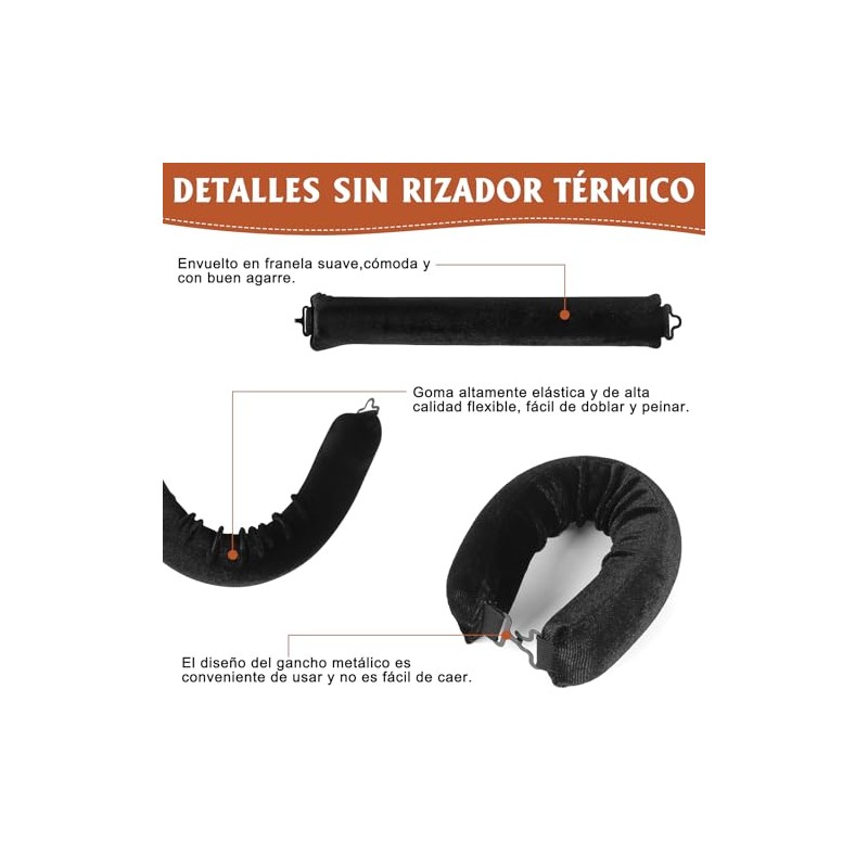 Tubos para Cabello Sin Calor: Gorro de Seda para Dormir