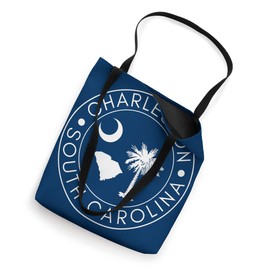 Charleston South Carolina Map Flag Palmetto Tree SC Home Tote Bag