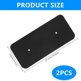 2-Pack Sponge Filter Replacement for Tumble Dryers, Foam Filter Compatible with Heat Pump and Condenser Dryers, 275x125x10mm