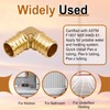 Horiznext 3/4 inch pex elbow fitting, brass coupling adapts water