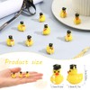 60 Pcs Mini Graduation Ducks,Tiny Resin Grad Ducks Figures Bulk