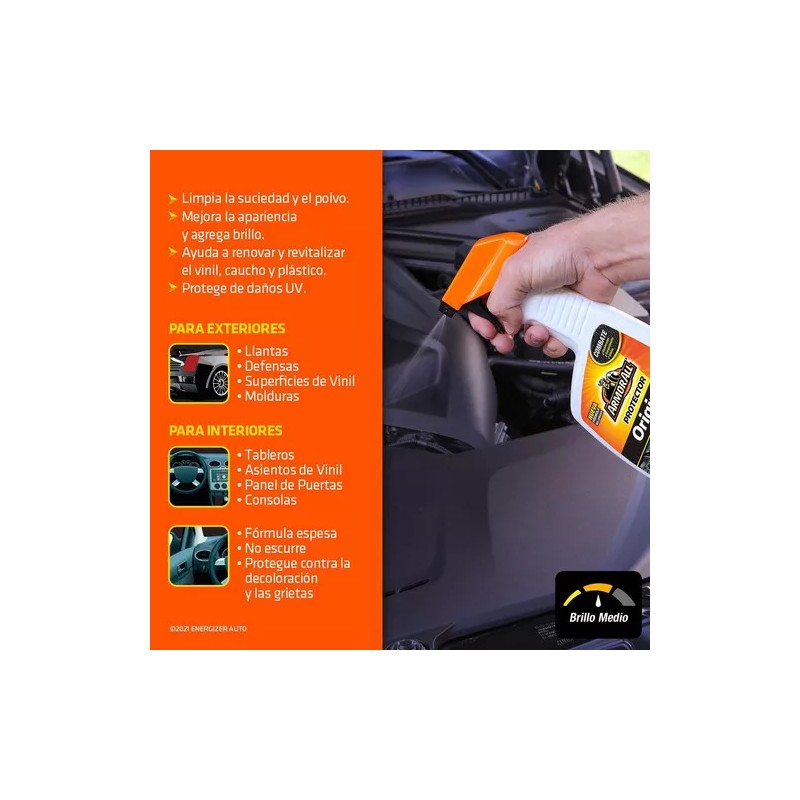 Armor All 12 Protectores Armor All Limpiador Interior Brillo 473ml