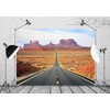 CORFOTO 7 x 5 ft Red Rock Canyon Empty Road