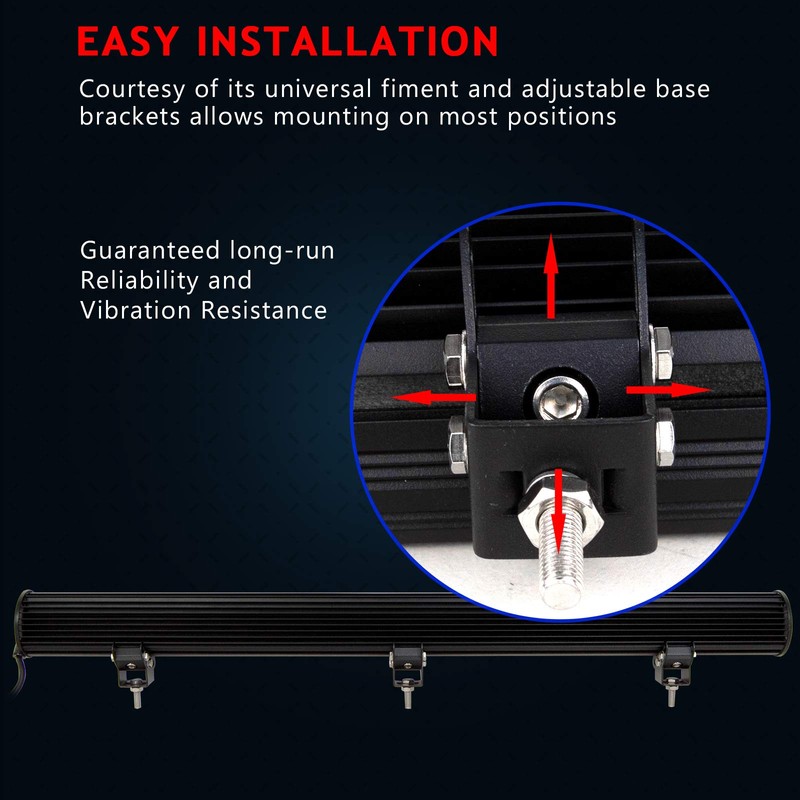 AUXTINGS 36 inch 234W LED Light Bar Off Road Combo