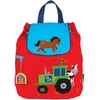 Stephen Joseph Children's Quilted Backpack - Red Farm, SJ100168B