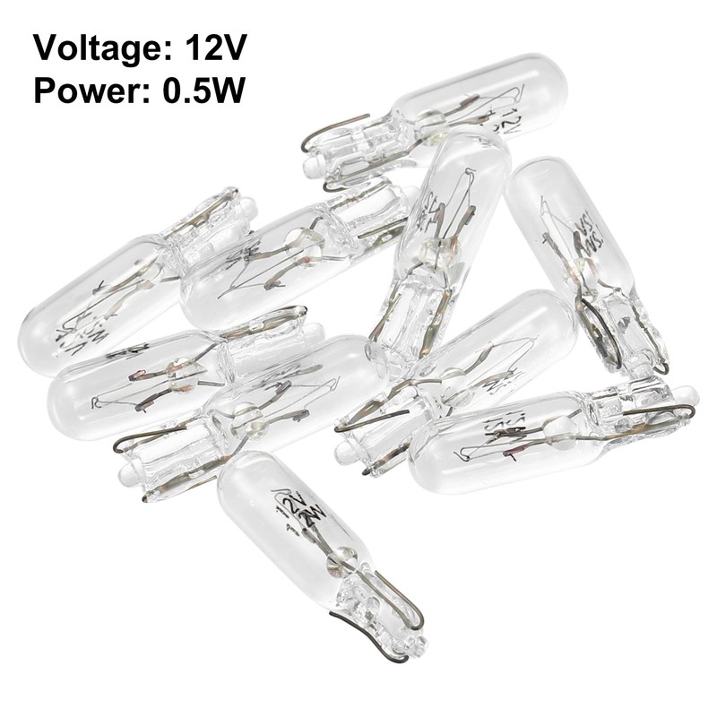 X AUTOHAUX 10pcs DC 12V T5 W1.2W LED Dashboard Light
