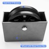 NINOSO 6"x 2" V-Groove Wheel with Box - cast Iron