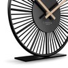 Cander Berlin BLORA Table Clock Silent 18 cm Metal Wooden