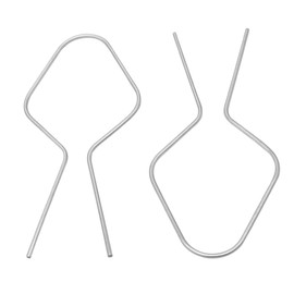 Aiwaiufu 150 Packs T Post Clips, Preformed 13 Gauge Galvanized Steel Chain Link Fence Ties, Chain Link Hook Ties for Garden, Farms, Pipes, Cables, and Outdoor Fence, Fence Wire Parts