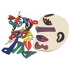 Kids Wooden Puzzle Board 26 Blocks Face Shaped Improve Imagination