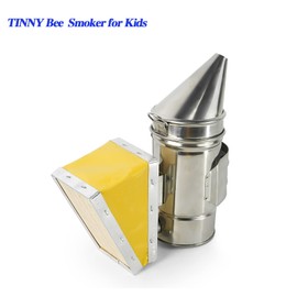Luwint Mini Bee Hive Smoker for Kids, 7 Inch X-Small Bee Smoker for Little Beekeepers, Real Beekeeping Tools for Single Beehive and Beginers